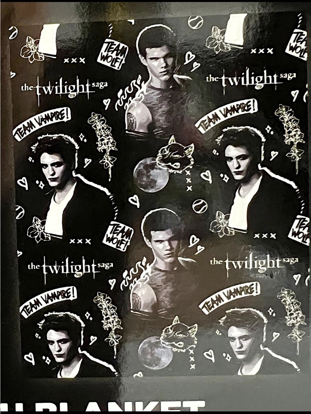 The Twilight Saga Twilight Love Silk Touch Blanket 40”X 50” Travel Throw NEW